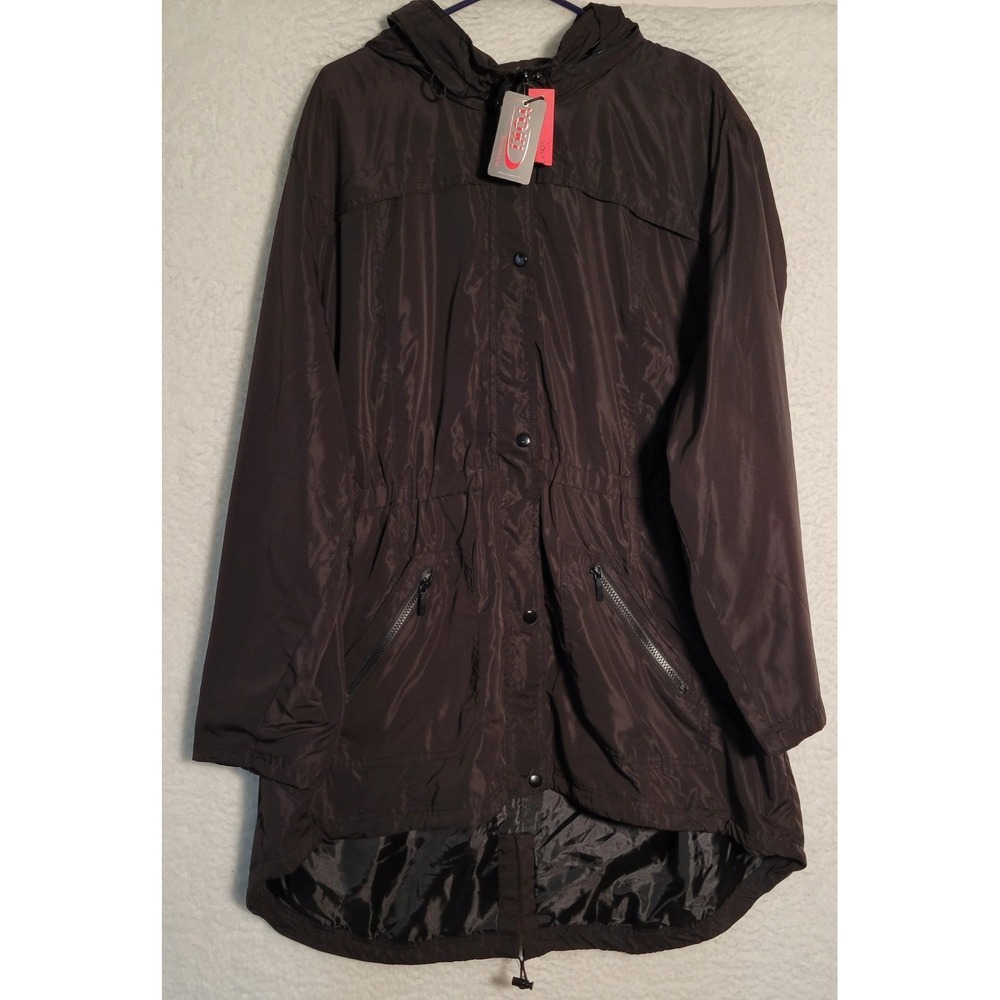 Yoki Women's Outerwear Jacket Size 3XL NEW NWT Black Hooded 1803